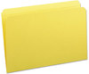 A Picture of product SMD-17910 Smead™ Reinforced Top Tab Colored File Folders Straight Tabs, Legal Size, 0.75" Expansion, Yellow, 100/Box