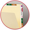 A Picture of product SMD-24190 Smead™ Heavyweight Manila End Tab Conversion File Folders Straight Tabs, Letter Size, 0.75" Expansion, 100/Box