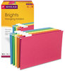 A Picture of product SMD-64159 Smead™ Colored Hanging File Folders with 1/5 Cut Tabs Legal Size, 1/5-Cut Assorted Colors, 25/Box