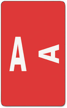 Smead™ AlphaZ® Color-Coded Second Letter Alphabetical Labels A, 1 x 1.63, Red, 10/Sheet, 10 Sheets/Pack