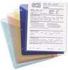 A Picture of product SMD-89506 Smead™ Organized Up® Poly Slash Jackets 2-Sections, Letter Size, Clear, 5/Pack