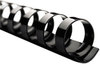 A Picture of product SWI-4000092 Swingline™ GBC® CombBind® Standard Spines,  5/8" Diameter, 130 Sheet Capacity, Black, 100/Box