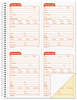 A Picture of product TOP-4100 TOPS™ Service Call Book,  4 x 5 1/2, Two-Part Carbonless, 200 Sets/Book