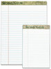 A Picture of product TOP-74085 TOPS™ Second Nature® Premium Recycled Ruled Pads,  Lgl/Red Margin Rule, White, 50 Sheets, Dozen