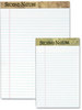 A Picture of product TOP-74085 TOPS™ Second Nature® Premium Recycled Ruled Pads,  Lgl/Red Margin Rule, White, 50 Sheets, Dozen