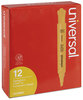 A Picture of product UNV-08863 Universal™ Desk Highlighters Fluorescent Orange Ink, Chisel Tip, Barrel, Dozen