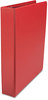 A Picture of product UNV-20773 Universal® Deluxe Non-View D-Ring Binder with Label Holder 3 Rings, 1.5" Capacity, 11 x 8.5, Red