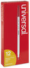 A Picture of product UNV-27412 Universal™ Ballpoint Stick Pen Medium 1 mm, Red Ink, Gray/Red Barrel, Dozen