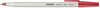 A Picture of product UNV-27412 Universal™ Ballpoint Stick Pen Medium 1 mm, Red Ink, Gray/Red Barrel, Dozen