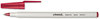 A Picture of product UNV-27412 Universal™ Ballpoint Stick Pen Medium 1 mm, Red Ink, Gray/Red Barrel, Dozen