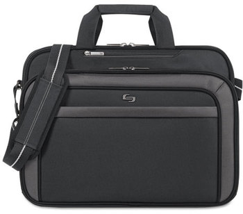 Solo Pro 17.3" CheckFast™ Briefcase,  17.3", 17" x 5 1/2" x 13 3/4", Black