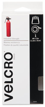 Velcro® Industrial Strength Sticky-Back® Hook & Loop Fastener Tape,  2" x 4 ft. Roll, White