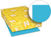 A Picture of product WAU-22721 Neenah Paper Astrobrights® Colored Card Stock,  65 lb., 8-1/2 x 11, Lunar Blue, 250 Sheets