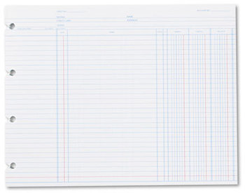 / Ivory Linen 100 Sheet/box -:- Sold as 2 Packs of Total of 2 Each Wilson Jones : Looseleaf Minute Book Ledger Sheets 11 x 8-1/2 1 
