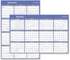 A Picture of product AAG-A1102 AT-A-GLANCE® Vertical/Horizontal Erasable Quarterly/Monthly Wall Planner 24 x 36, White/Blue Sheets, 12-Month (Jan to Dec): 2026
