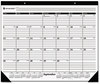 A Picture of product AAG-SK241600 AT-A-GLANCE® Ruled Desk Pad Academic Year 21.75 x 17, White Sheets, Black Binding, Corners, 16-Month (Sept to Dec): 2024 2025