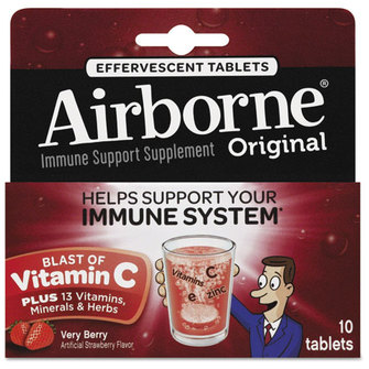 Airborne® Immune Support Effervescent Tablet,  Very Berry, 10 Count