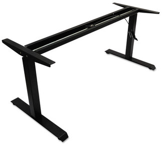 Alera® AdaptivErgo® Sit-Stand Pneumatic Height-Adjustable Table Base 59.06" x 28.35" 26.18" to 39.57", Black