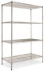 A Picture of product ALE-SW503618BL Alera® NSF Certified Industrial Heavy-Duty Wire Shelving Starter Kit Four-Shelf 36w x 18d 72h, Black