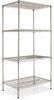 A Picture of product ALE-SW503624SR Alera® NSF Certified Industrial Heavy-Duty Wire Shelving Starter Kit Four-Shelf 36w x 24d 72h, Silver