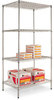 A Picture of product ALE-SW503624SR Alera® NSF Certified Industrial Heavy-Duty Wire Shelving Starter Kit Four-Shelf 36w x 24d 72h, Silver