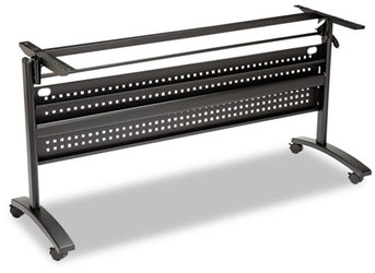 Alera® Valencia™ Series Flipper Training Table Base Flip Modesty Panel, 57.88w x 19.75d 28.5h, Black