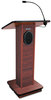 A Picture of product APL-S355MH AmpliVox® Elite Lecterns with Sound System,  24w x 18d x 44h, Mahogany