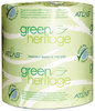 A Picture of product APM-275GREEN Atlas Paper Mills Green Heritage™ Bathroom Tissue,  4 1/2 x 3 1/10 Sheets, 2Ply, 500/Roll, 96 Rolls/CT