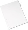 A Picture of product AVE-01021 Avery® Preprinted Style Legal Dividers Exhibit Side Tab Index 10-Tab, 21, 11 x 8.5, White, 25/Pack, (1021)