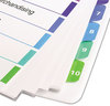 A Picture of product AVE-11165 Avery® Customizable Table of Contents Ready Index® Multicolor Dividers with Printable Section Titles TOC Tab Extra Wide Tabs, 10-Tab, 1 to 10, 11 x 9.25, White, Set