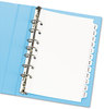 A Picture of product AVE-11315 Avery® Preprinted Tab 5.5" x 8.5" Dividers 12-Tab, Jan. to Dec., 8.5 5.5, White, 1 Set