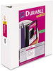 A Picture of product AVE-17042 Avery® Durable View Binder with DuraHinge® and Slant Rings 3 3" Capacity, 11 x 8.5, White