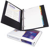 A Picture of product AVE-19601 Avery® Showcase Economy View Binder with Round Rings 3 1" Capacity, 11 x 8.5, White