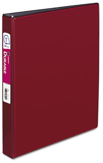 Avery® Durable Non-View Binder with Slant Rings,  11 x 8 1/2, 1", Burgundy