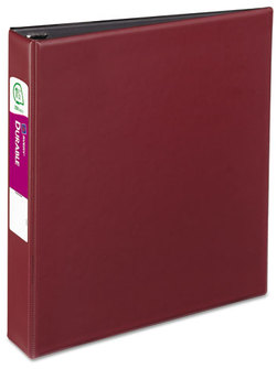 Avery® Durable Non-View Binder with Slant Rings,  11 x 8 1/2, 1 1/2", Burgundy