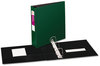 A Picture of product AVE-27553 Avery® Durable Non-View Binder with DuraHinge® and Slant Rings 3 2" Capacity, 11 x 8.5, Green