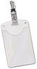 A Picture of product AVE-2920 Avery® Heavy-Duty Secure Top™ Name Badge Holders,  Vertical, 2 1/4 x 3 1/2, Clear, 50/Box