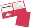A Picture of product AVE-47989 Avery® Two-Pocket Folder 40-Sheet Capacity, 11 x 8.5, Red, 25/Box
