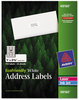 A Picture of product AVE-48160 Avery® EcoFriendly Mailing Labels Inkjet/Laser Printers, 1 x 2.63, White, 30/Sheet, 25 Sheets/Pack
