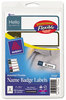 A Picture of product AVE-5154 Avery® Flexible Self-Adhesive Mini Name Badge Labels 1 x 3.75, Hello, Assorted, 100/Pack