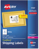 A Picture of product AVE-5164 Avery® Shipping Labels with TrueBlock® Technology w/ Laser Printers, 3.33 x 4, White, 6/Sheet, 100 Sheets/Box