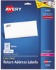A Picture of product AVE-5195 Avery® Easy Peel® White Address Labels with Sure Feed® Technology w/ Laser Printers, 0.66 x 1.75, 60/Sheet, 25 Sheets/Pack