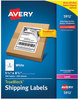 A Picture of product AVE-5912 Avery® Shipping Labels with TrueBlock® Technology w/ Laser Printers, 5.5 x 8.5, White, 2/Sheet, 250 Sheets/Box