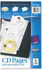 A Picture of product AVE-75263 Avery® CD Organizer Sheets for Three-Ring Binders Two-Sided Binder, 4 Disc Capacity, Clear, 5/Pack