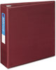 A Picture of product AVE-79363 Avery® Heavy-Duty Non-View Binder with DuraHinge® and One Touch EZD® Rings Locking 3 3" Capacity, 11 x 8.5, Maroon