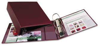 Avery® Heavy-Duty Non-View Binder with DuraHinge® and One Touch EZD® Rings Locking 3 3" Capacity, 11 x 8.5, Maroon