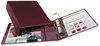 A Picture of product AVE-79363 Avery® Heavy-Duty Non-View Binder with DuraHinge® and One Touch EZD® Rings Locking 3 3" Capacity, 11 x 8.5, Maroon