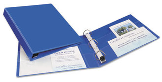 Avery® Heavy-Duty Non-View Binder with DuraHinge® and One Touch EZD® Rings 3 1" Capacity, 11 x 8.5, Blue