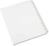 A Picture of product AVE-82190 Avery® Preprinted Legal Exhibit Index Tab Dividers with Black and White Tabs,  25-Tab, 176-200, Letter, White