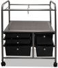 A Picture of product AVT-34100 Advantus® Letter/Legal File Cart with Five Storage Drawers,  21-5/8 x 15-1/4 x 28-5/8, Black